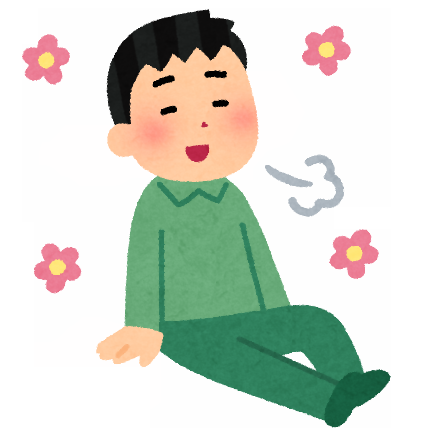 リラックスする男性 イラスト.png